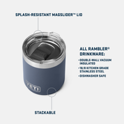 Rambler 10oz Stackable Lowball w/ MagSlider Lid