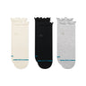 Women's Ruffle Icon Quarter Socks 3 Pack