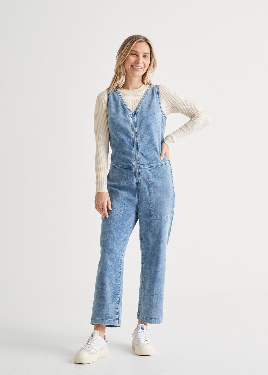 Women's Performance Denim Jumpsuit