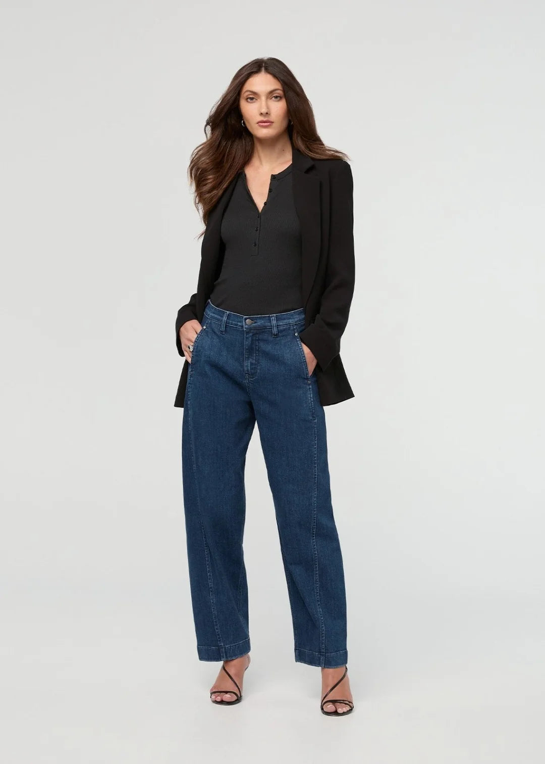 Women’s Performance Denim+ High Rise Barrel Pant