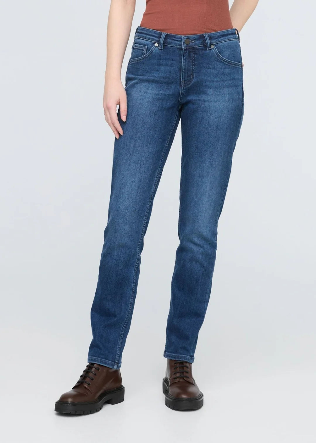 Women's Tech Fleece Denim Girlfriend Jeans