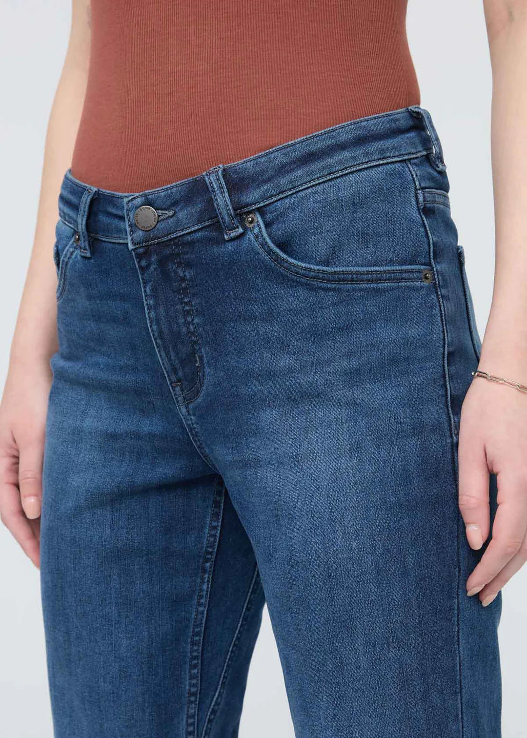 Women's Tech Fleece Denim Girlfriend Jeans