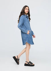 Women's Performance Denim Lite Shirt Dress