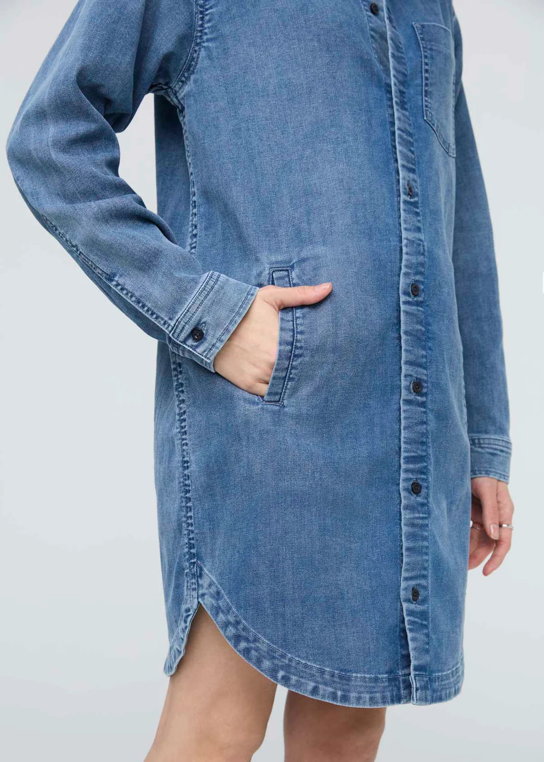Women's Performance Denim Lite Shirt Dress
