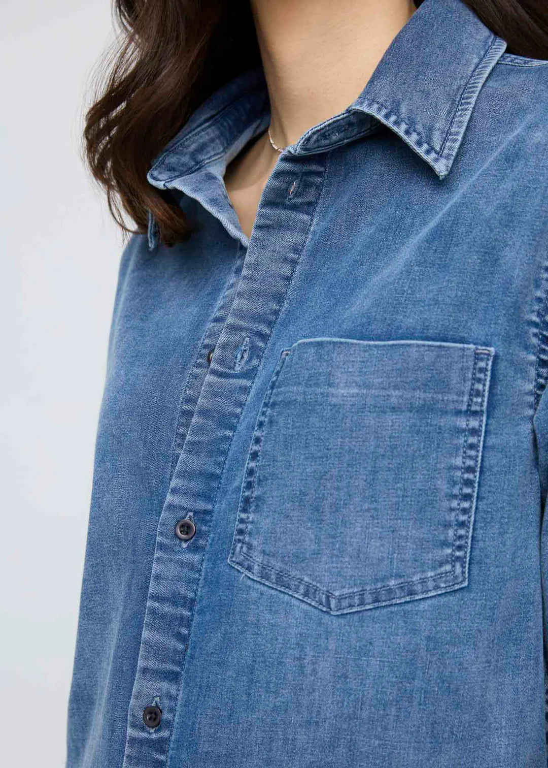 Women's Performance Denim Lite Shirt Dress