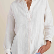 Roark-Women's Costa Button Up Shirt-White-Small-Monod Sports