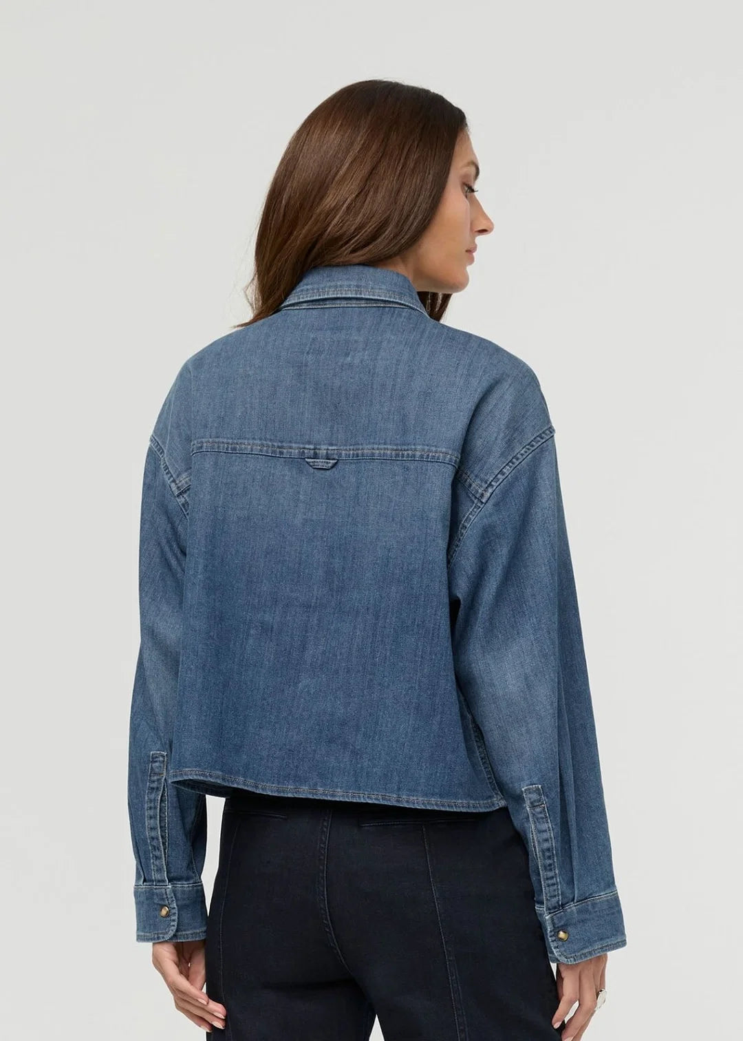 Performance Denim Lite Boxy Shirt
