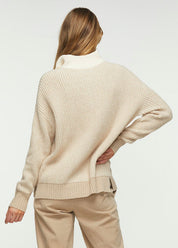 Zaket & Plover Women's Zip Collar Sweater