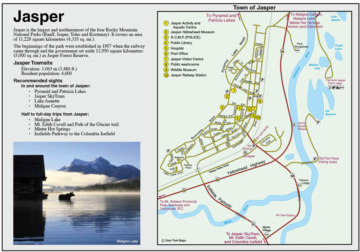 Canadian Rockies Map