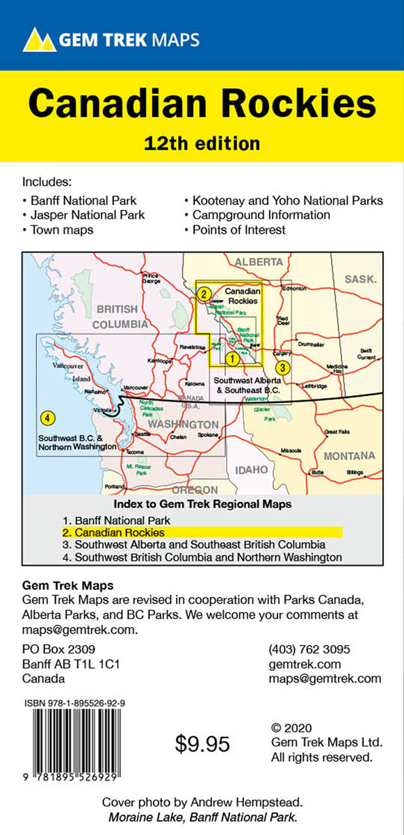 Canadian Rockies Map