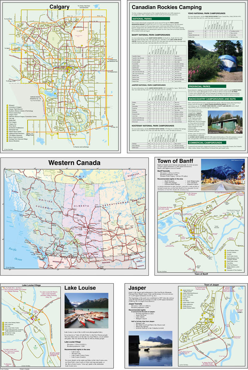 Canadian Rockies Map
