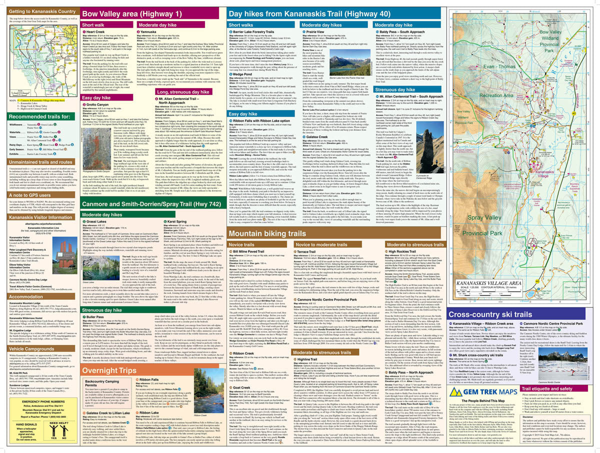Canmore & Kananaskis Village Map