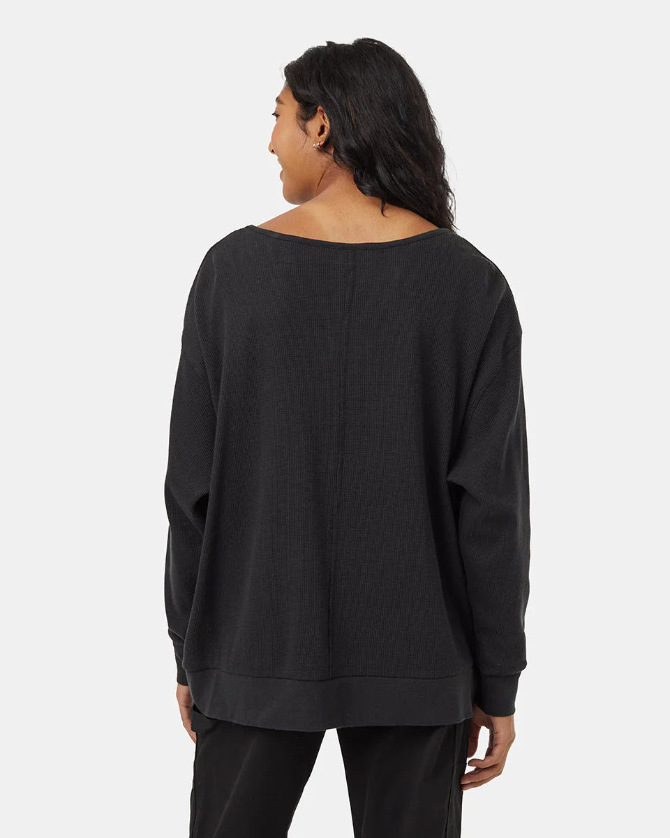 Women's TreeWaffle Deep V Long Sleeve Sweater