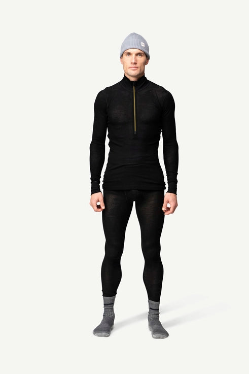 Men's Wool Mesh 190 Zip Neck