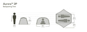 Aurora Backpacking Tent & Footprint 2-Person