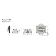 Aurora Backpacking Tent & Footprint 2-Person