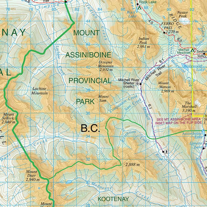 Gem Trek Banff and Mount Assiniboine Map