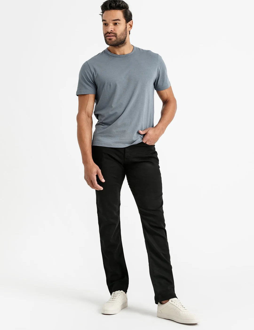 mens-black-relaxed-dress-sweatpant-fullbody.webp