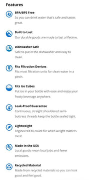 32oz Wide Mouth Sustain Water Bottle