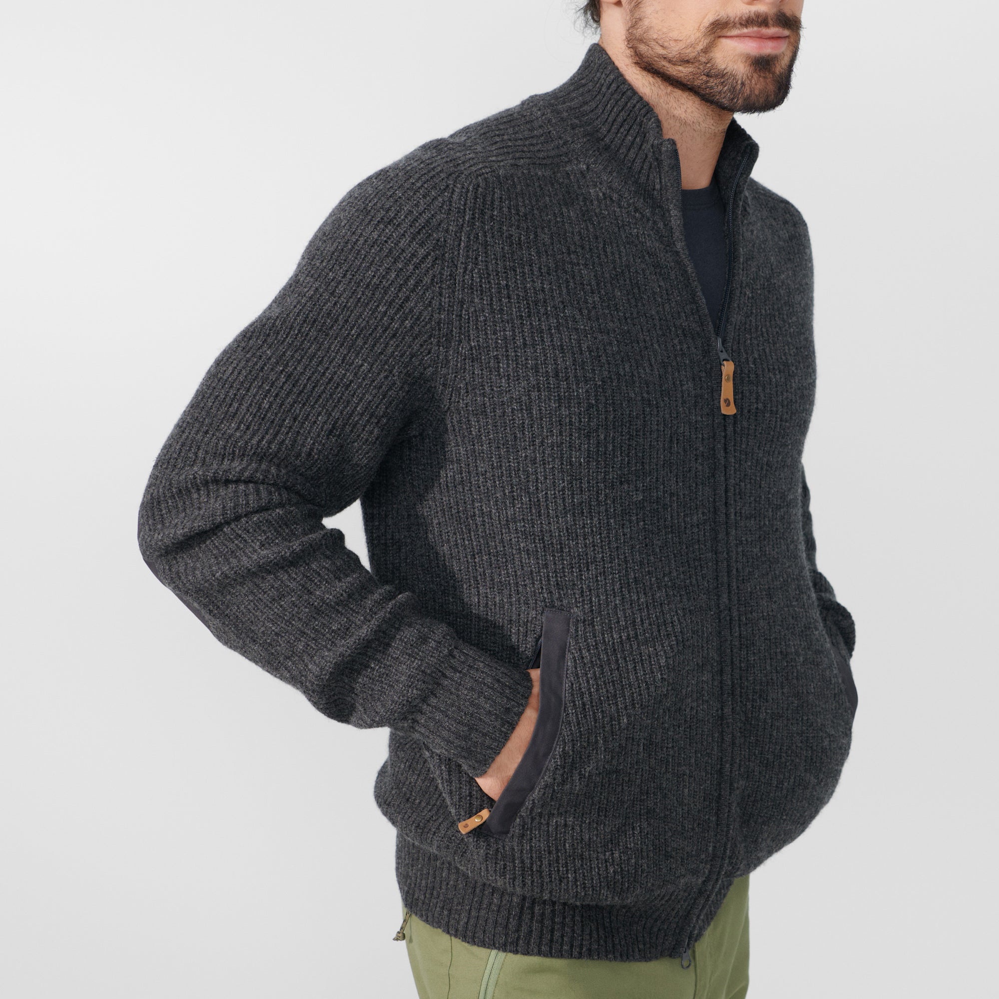 Fjallraven Men s Ovik Zip Cardigan Knit Sweater Monod Sports