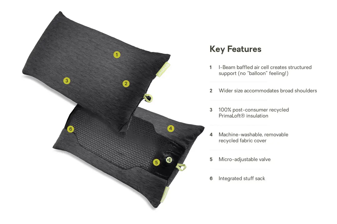 Fillo Elite Wide Ultralight Backpacking Pillow