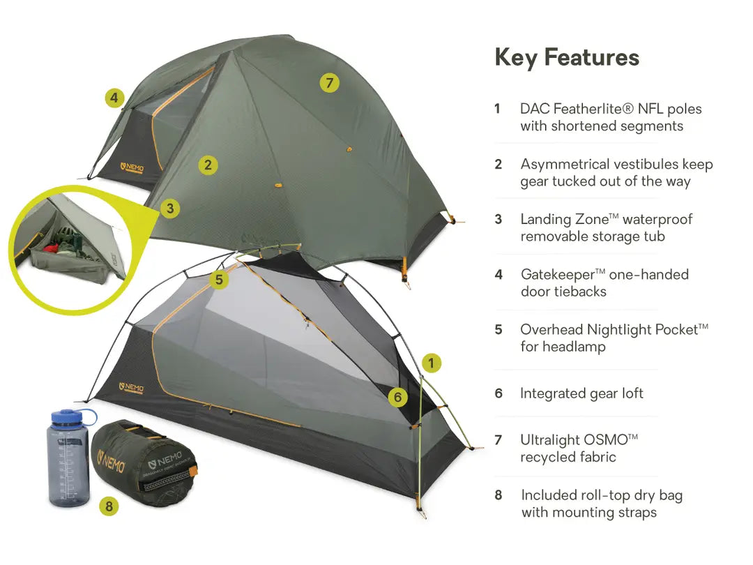 Dragonfly Bikepack OSMO Backpacking Tent 1-Person
