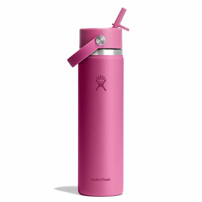 24oz Wide Mouth Bottle w/ Flex Straw Cap