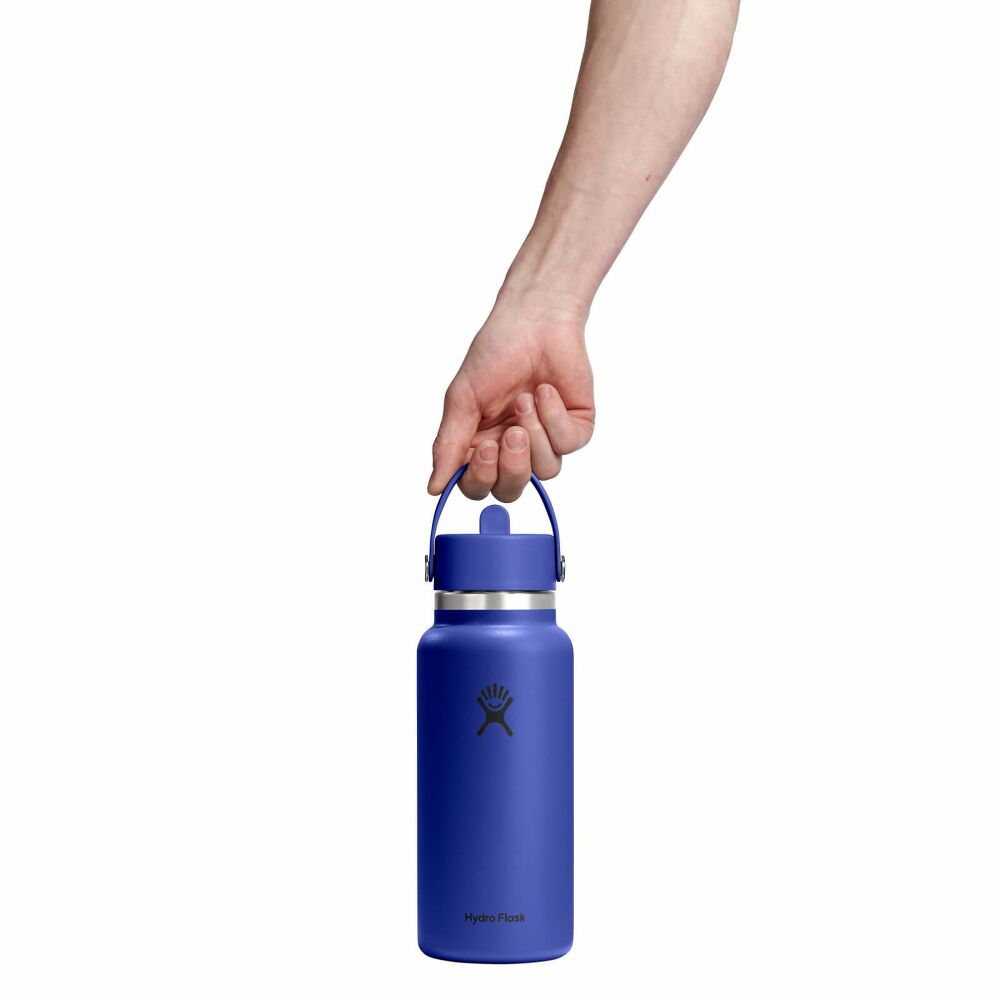 32oz Wide Mouth Bottle w/ Flex Straw Cap
