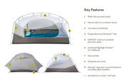 Aurora Backpacking Tent & Footprint 3-Person