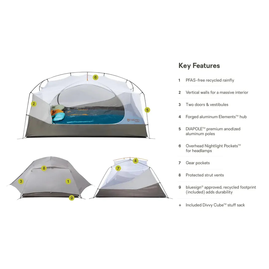 Aurora Backpacking Tent & Footprint 3-Person