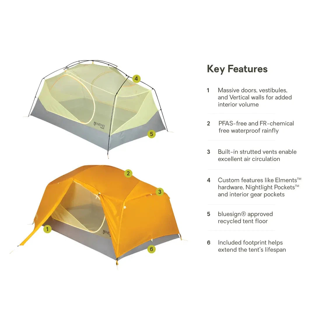 Aurora Backpacking Tent & Footprint 2-Person