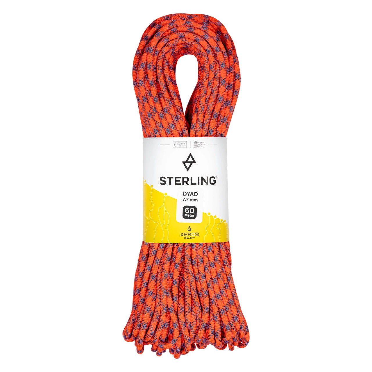 Sterling Dyad 7.7mm XEROS Climbing Rope (70m)
