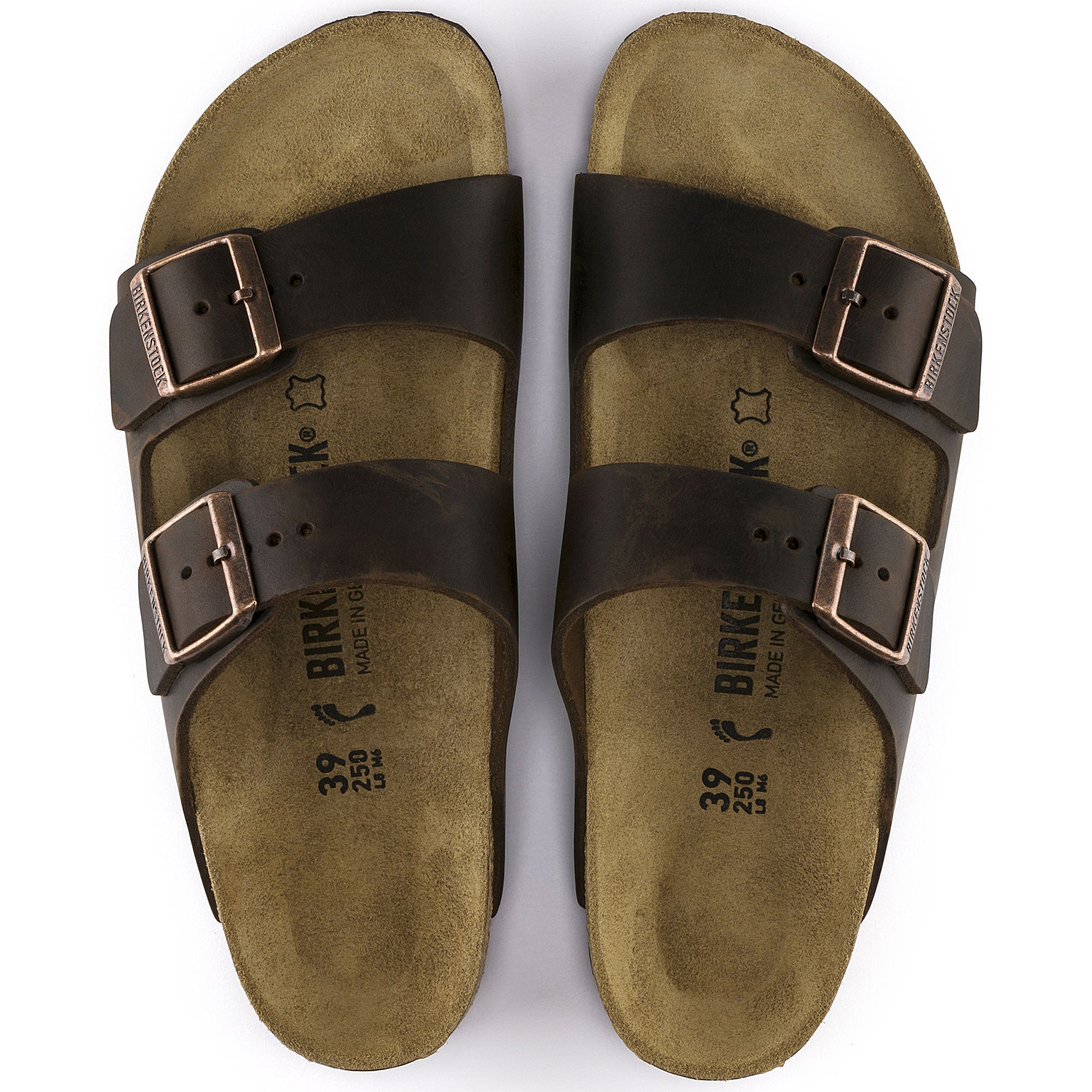Birkenstock Women's Arizona Oiled Leather Narrow Sandals
