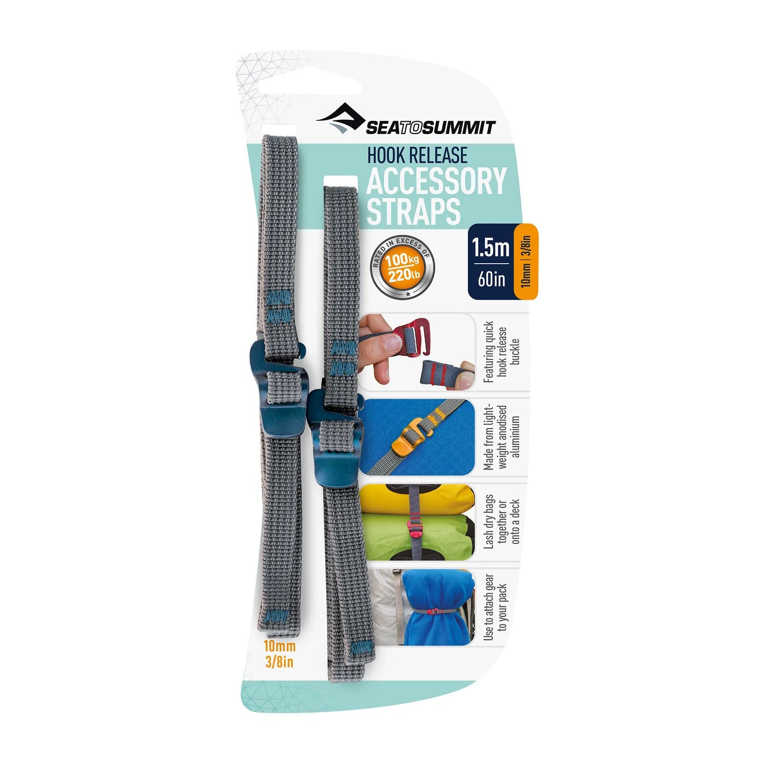 Sea to Summit Accessory Straps with Hook Release