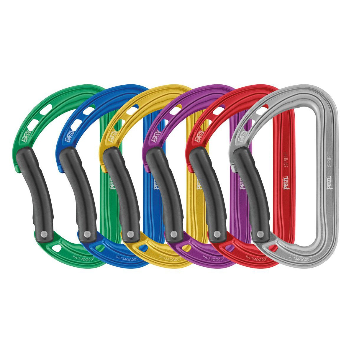 Spirit Bent Gate Carabiners | 6 Pack