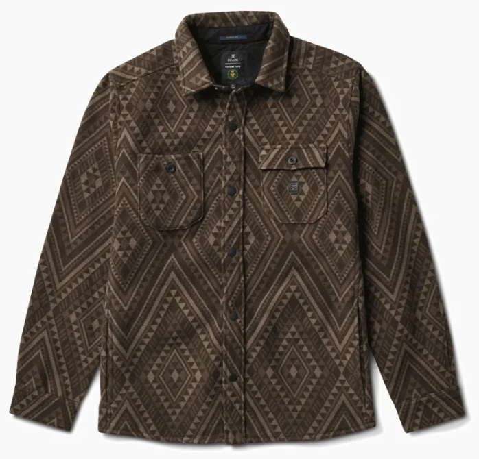 Men's Manawa Tapu Flannel Shirt dark brown