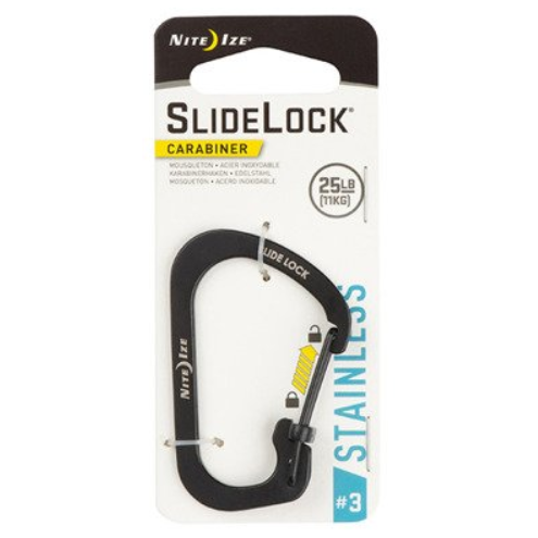 SlideLock Carabiner #3 black