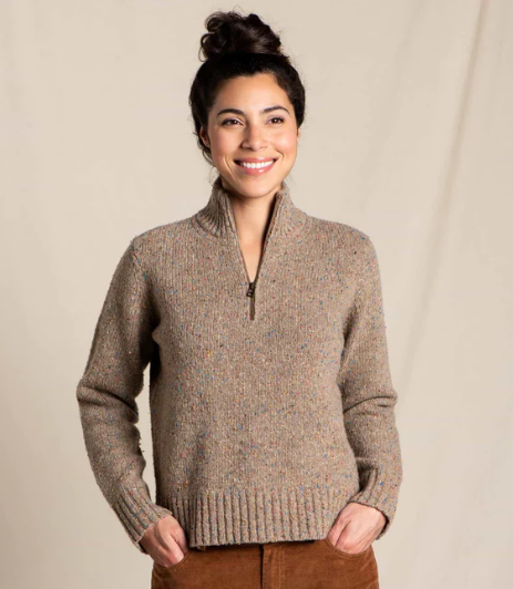 Toad and Co Women's Wilde Quarter Zip Sweater 
